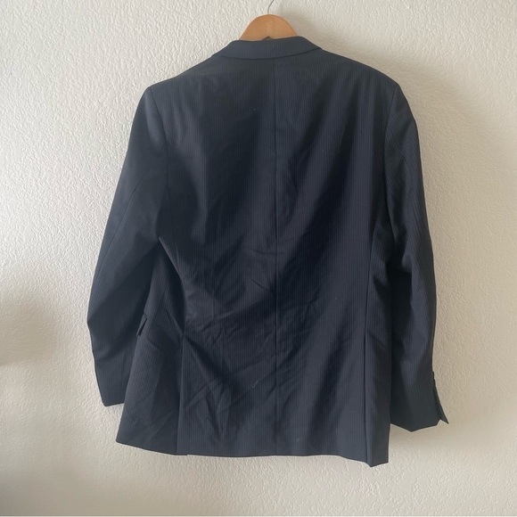 Calvin Klein slim fit 100% wool pin stripe blazer sport coat - Picture 3 of 5